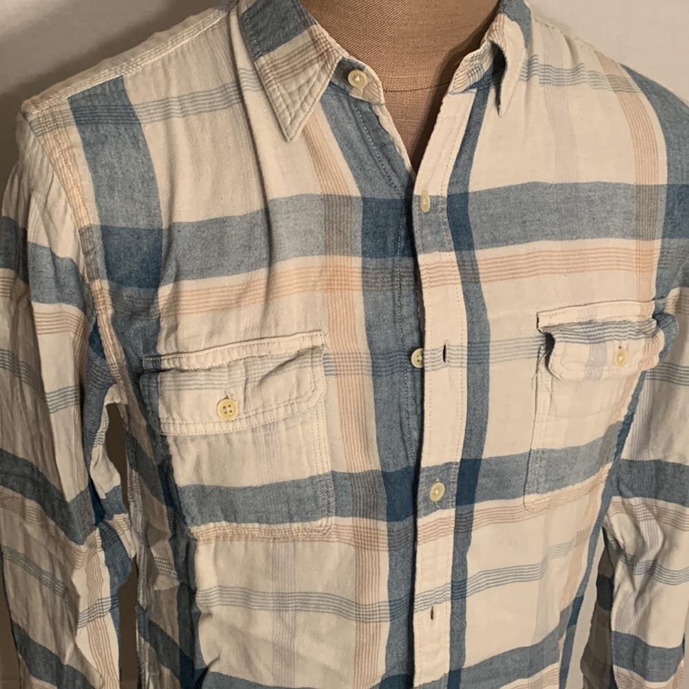 Lucky Brand button down plaid Ls shirt